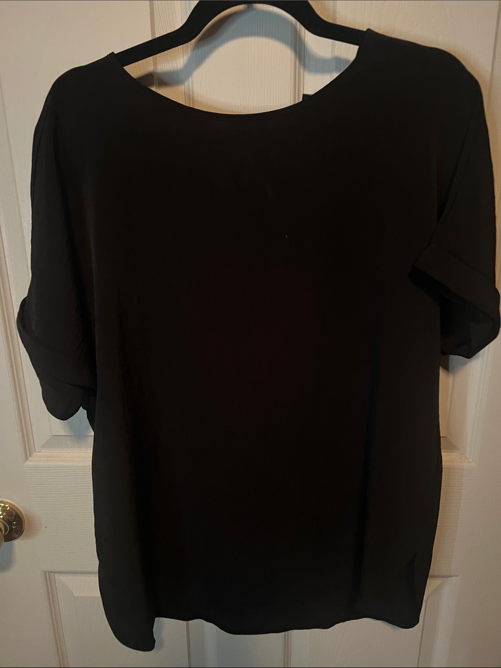 New Look Black Short Sleeve Women's Blouse